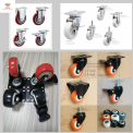 PU/PVC/SS/RUBBER Swivel Castor Trolley Wheel with Brakes