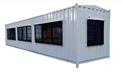 Rectangular Ms steel Portable Container Site Offices 40X8X8.6