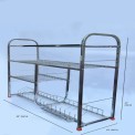 Rectangular Stainless Steel 30x24 Inch Kitchen Plate Rack