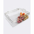 Rectangular Stainless Steel Vegetable Basket Trolley