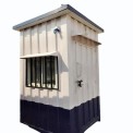Rectangular Steel Portable Security Guard Cabin