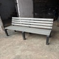 Recycled Plastic Bench (Silver & Black)