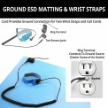 Roll 2 mm GROUNDING Mat Pad with Grounding Plug, PVC(Vinyl), For Table Top