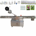 Round Automatic Horizontal Labeling Machine With Roller Conveyor