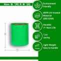 Round Green HDPE Grow Bag 15"" X 18"", For Agriculture