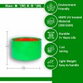 Round Green HDPE Grow Bag 18"" X 12"", For Agriculture