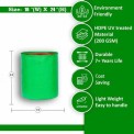 Round Green Hdpe Grow Bag 18""X24"", For Agriculture