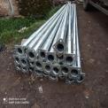 Round Hot Dip Galvanized High Mast Pole, For Outdoor, 25 M