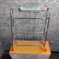 ROUND PIPE SQUARE TROLLEY- SHELF 4