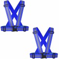 Safety Blue Reflective Cross Belt