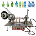 Semi-Automatic Flat Bottle Labeling Machine, Capacity: Speed depends on product size, label size & manual loading unloading)