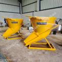 Side Discharge Tower Crane Lifting Concrete Bucket, Capacity: 0.500 M3, Sheet Thickness: 3-5 mm