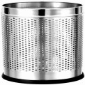 Silver Color SS Perforated Dustbins, Capacity: 6-10 Liters