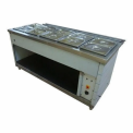 Silver Stainless Steel Hot Food Warmer (Hot Bain Marie), For Restaurant