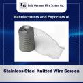 Silver Stainless Steel Knitted Wire Screen, For Industrial