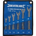 Silverline 6 Pieces Open-Ended Spanner Set, Size: 6-17 mm