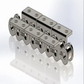 Simple Taper Roller Conveyor Chain With K2 Attachment, For Industrial