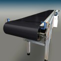 Simple Taper Roller PVC Conveyor Belt, Belt Thickness: 5 mm