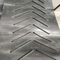Simple Taper Roller V- cleat rubber conveyor belt, Belt Thickness: 8 mm