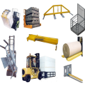 Single Rim Grip Drum Grab Forklift Attachment For Use With A Single Steel Drums