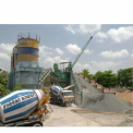 SKS Electric Engine Ready Mixed Concrete Mixing Plant, For Construction Sites, Automation Grade: Automatic