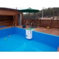 Sky Blue FRP Swimming Pool Designing Service, Dimension: Rectangle, 3 Feet
