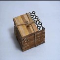 SQUARE WOODEN COASTER ( BROWN), For Home