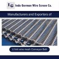 SS & Carbon U link Wire Mesh Conveyer Belt, For Industries