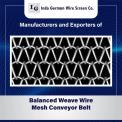 Stainless Steel / Mild Steel Balanced Weave Conveyer Belt, Thickness: 9 - 10 mm