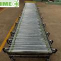 Stainless Steel 10500mm IMEC / FLEXIBLE EXPANDABLE POWERED ROLLER CONVEYOR, Roller Diameter: 50 mm, Capacity: 25 kg/feet