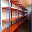 Stainless Steel 8 Feet Blue Heavy Duty Slotted Angle Rack