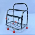 Stainless Steel Chakla Belan Stand, Shelves: 4