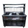 Stainless Steel Chole Bhature Counter, For Street Food Stall