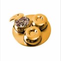 STAINLESS STEEL DRY FRUIT PLATTER SET OF 3 PCS