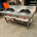 Stainless Steel Gas Two Burner Chinese Range, For Restaurant, Number Of Burner: 2