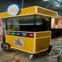 Stainless Steel Golgappa Cart Push Cart