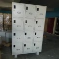 Stainless Steel Gray Mobile Storage Industrial Locker