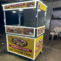 Stainless Steel Momos Counter With Fryer, For Street Food Stall