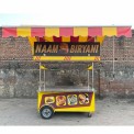 Stainless Steel Multicolor Briyani Food Cart, Load Capacity: 200 kg