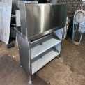 Stainless Steel Polished S.S.Work Table Overhead Shelf, For Restaurant, 4*2 Feet