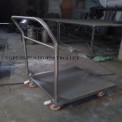 Stainless Steel PU Industrial Handing Trolley, For Material Handling, Model Name/Number: Tgpe