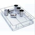 Stainless Steel Rectangular Ss Glass Basket, Kitchen Bottle Baskets