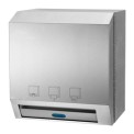Stainless Steel Silver EURONICS EP08S AC AUTOMATIC PAPER TOWEL DISPENSER (S.STEEL), Dimension/Size: Width 190 Mm