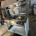Stainless Steel Ss Chole Bhature Counter, For Restaurant