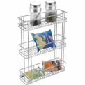 Stainless Steel Triple Pull Out Basket, Wall Mounted