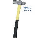 Steel Ball-Peen Hammer With Fiber Glass Handle 1lb(Approx 400gm), Mallet Size: Medium