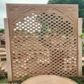 Stones Red Sandstone Jali, Thickness: 2 Inch