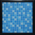 SWIMMING POOL TILES BLUE RANDOM MIX GLASS MOSAIC TILES 20MM, 1x1 Feet
