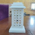 Table Lamps White Marble Jali Lamp