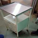 Thomson & Thomsons White Hospital Bed Side Trolley, For Hospitals